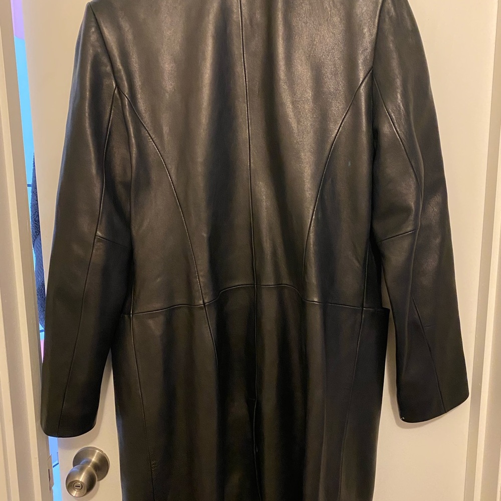Black Leather Coat